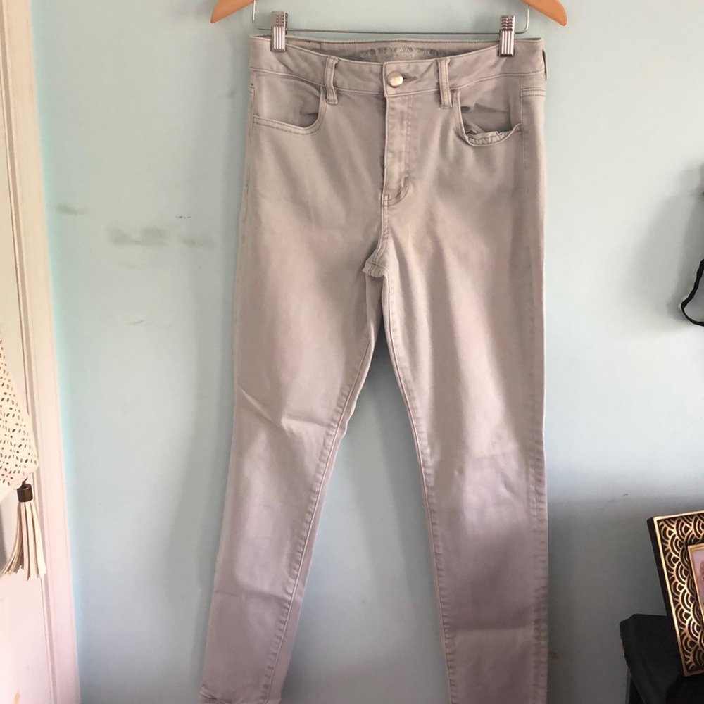 high rise american eagle jeans